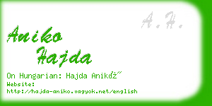 aniko hajda business card